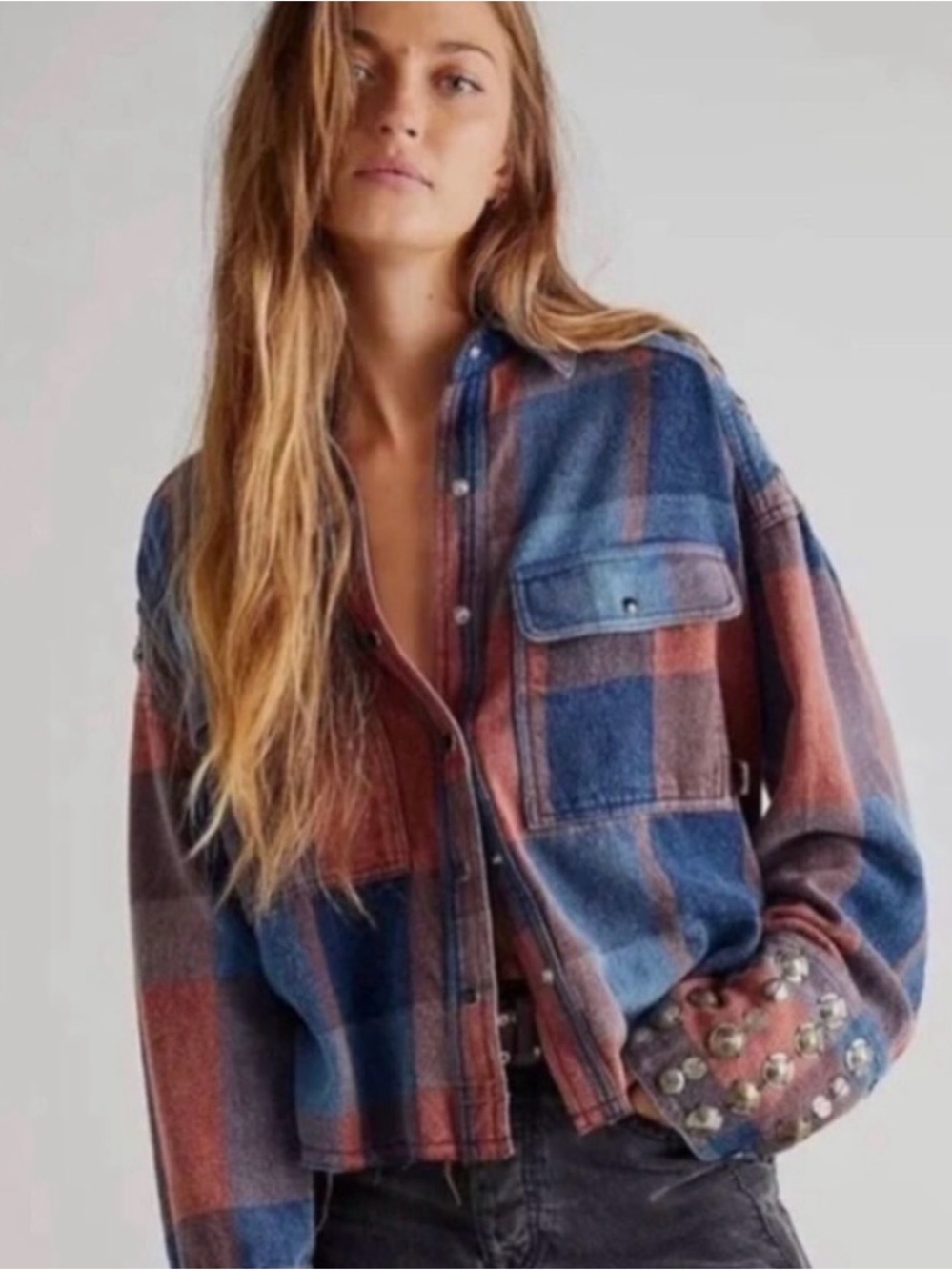 We The Free Austin Plaid Shirt Jacket
